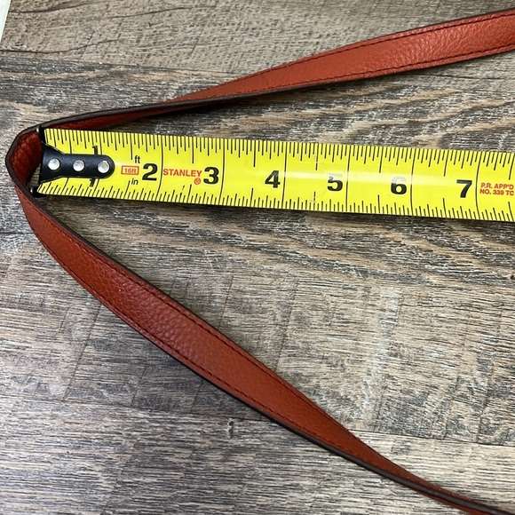 Clarks Pebbled Leather Crossbody Bag - Burnt Orange - Picture 9 of 10